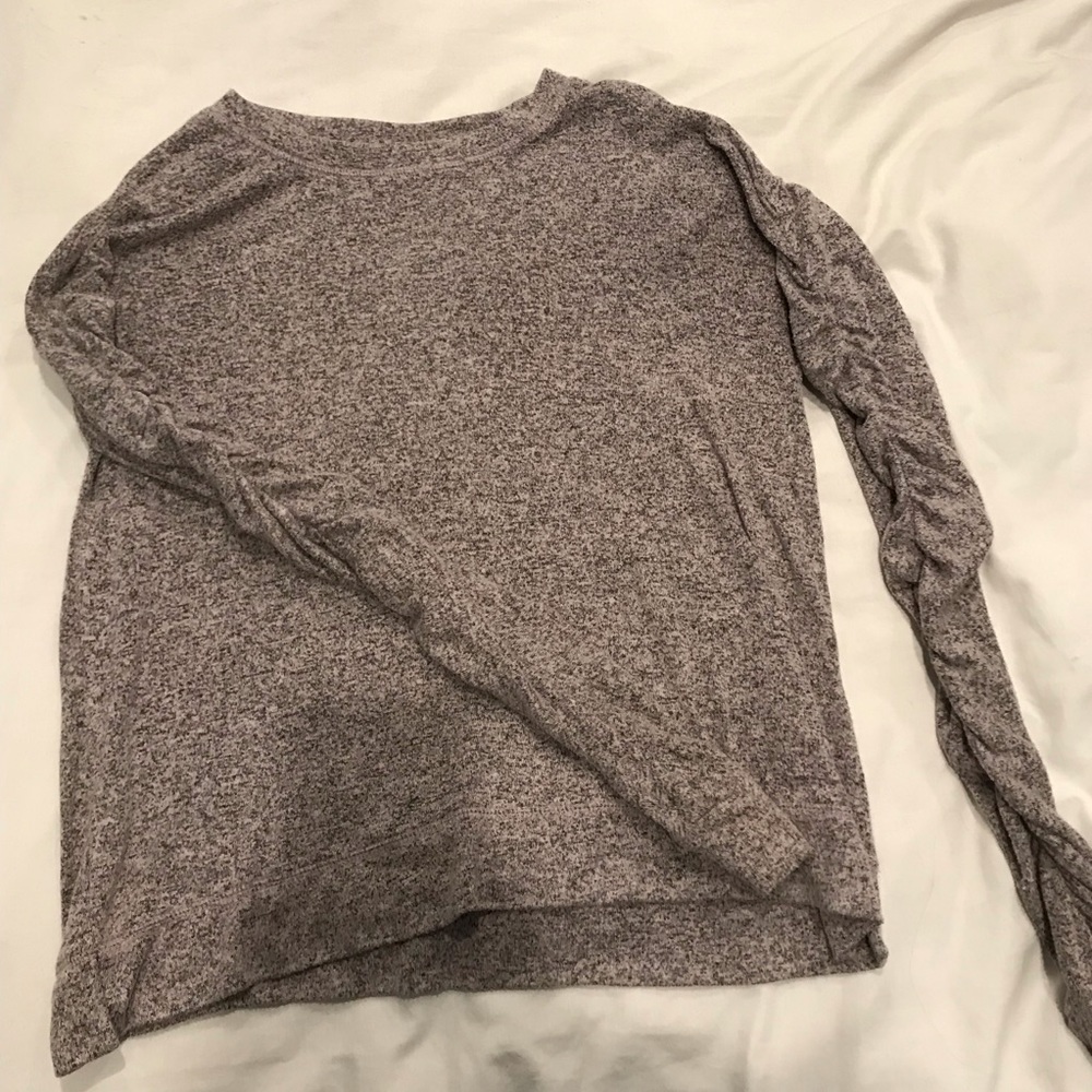 Ruched long sleeve blouse